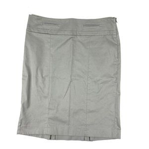 LOFT Pencil Skirt Knee-Length Stretch Office Business Career Gray Sz. 4